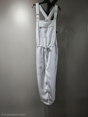 Wilfred Light Blue Denim Overalls with Drawstring Waist